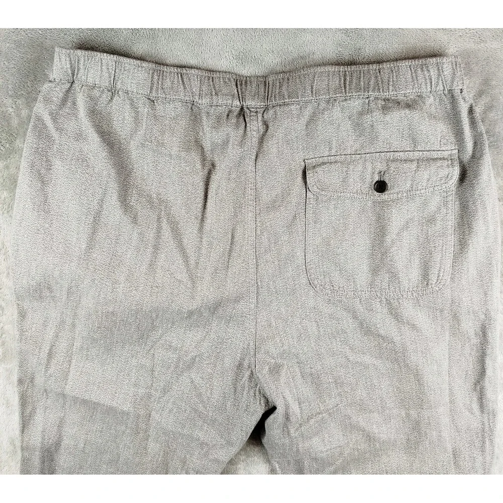 Outerknown Pants‎ Mens XLarge Gray Verano Beach Hemp Drawstring Waist
